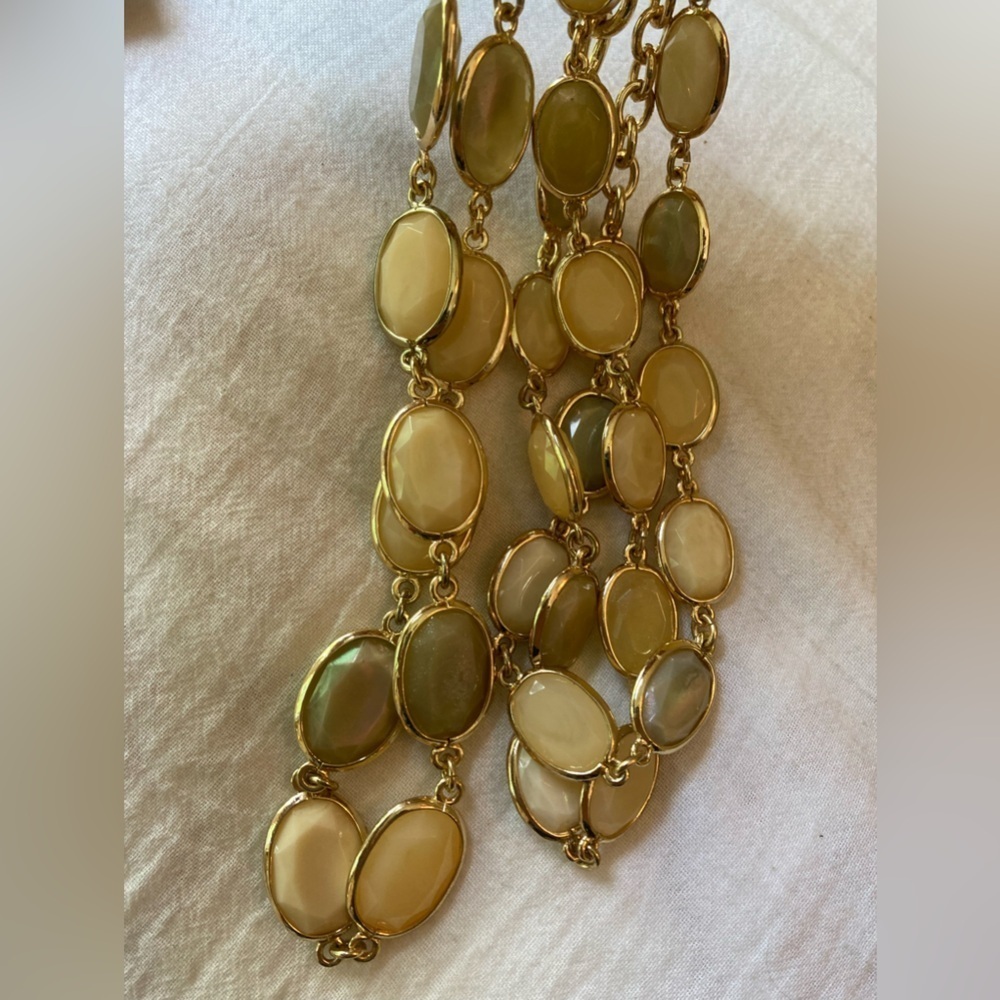 Talbots Multi Layered Earth Tone Statement Neckla… - image 8